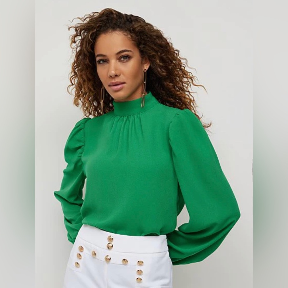New York & Company Smock neck blouse